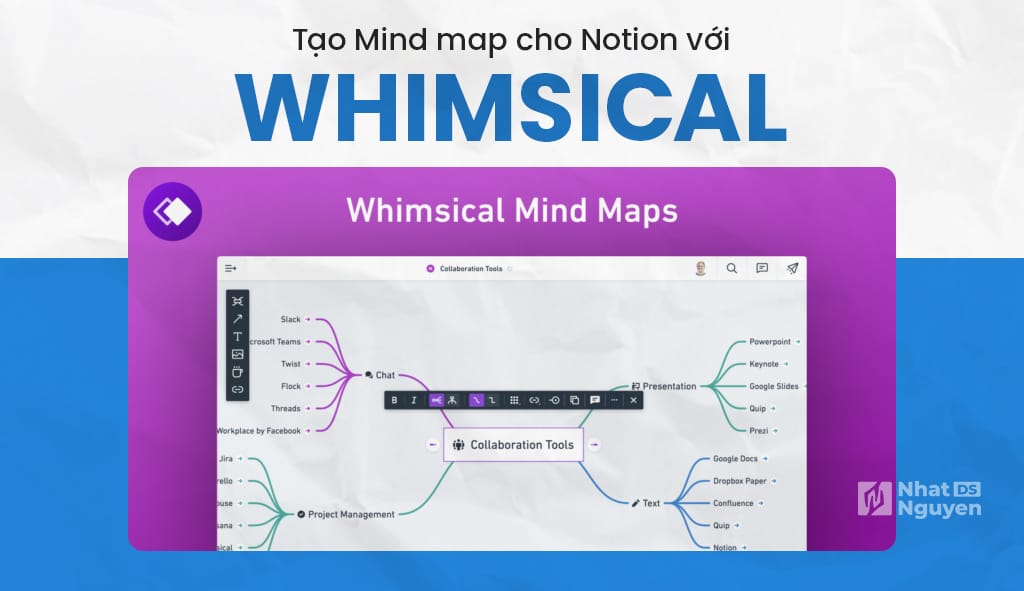 Tạo Mind map cho Notion với Whimsical