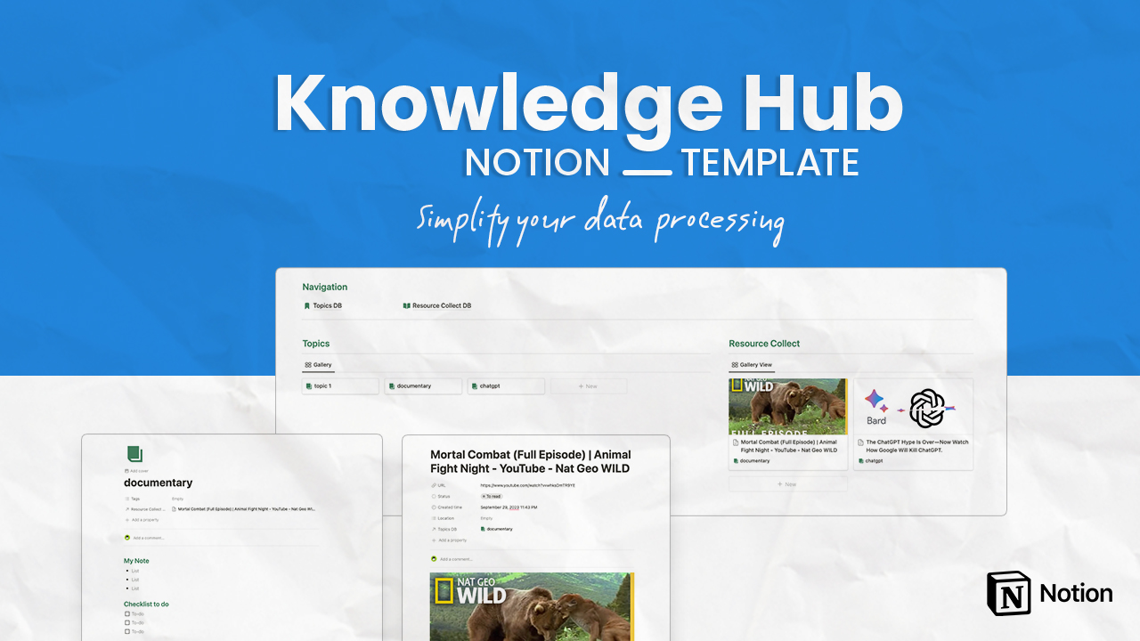 Knowledge Hub Notion Template