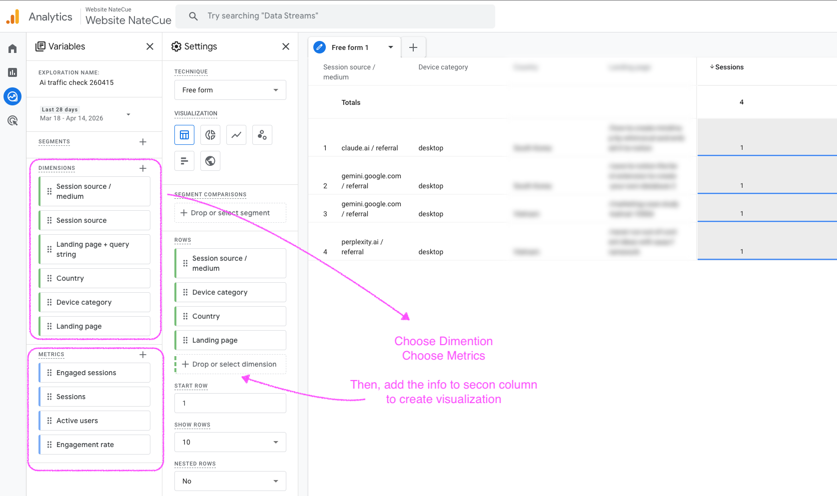 Đo lường AI Traffic trong GA4: Hướng dẫn tạo báo cáo GEO Visibility từng bước
